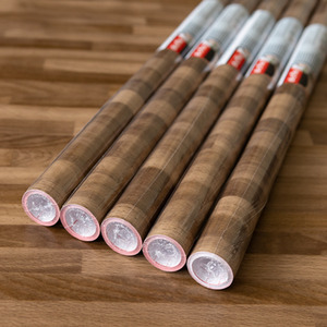 dc fix Walnut Block Self Adhesive Vinyl Wrap for Kitchen Doors and Worktops - Brown / 67.5cm x 2m (Pack of 5) by d-c-fix