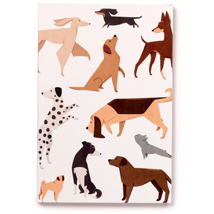 Barks Dog Recycled Paper A5 Lined Notebook - Brown by Barks