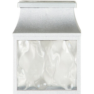 Solar Chrome Wall Light - Grey