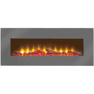 Sureflame WM-9505 Electric Wall Mounted Fire with Remote in Grey, 42 Inch - Grey by Sureflame