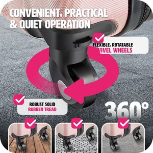 tectake Suitcase Set 4-Piece Pucci - Rose Gold by tectake