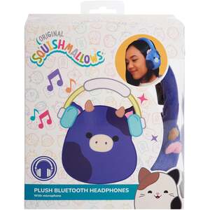 Squishmallows Ingred Plush Bluetooth Headphones - Blue by Lazerbuilt