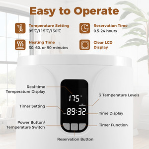 20L Hot Towel Bucket Towel Warmer - White by GAINOOM