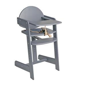 Grow with Me Wooden High Chair - Grey by Safetots