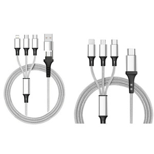 3in1 Nylon Weaving Charging Cable mix
