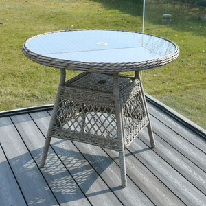 Granada 4 Seater Dining Set - Grey by Malay