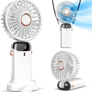 Mini Handheld USB-C Rechargeable Fan - White by Dyzi