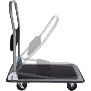 Folding Trolley with Brakes - Black / 73cm by tectake