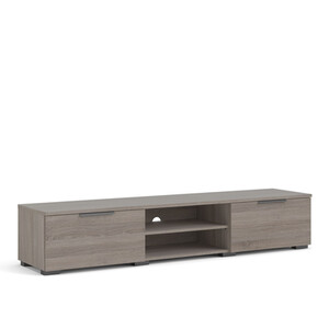 Match 2-Drawer 2-Shelf TV Unit - Truffle