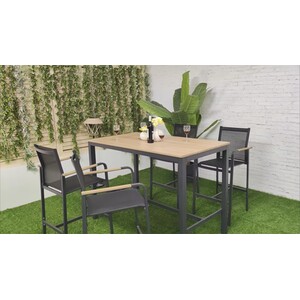 Modena 5 Piece Bar Set - Black by Malay