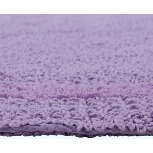 Luxury Reversible Semi Circle Bath Mat - Lilac by Homescapes