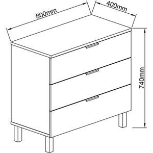 Hampshire Drawer Chest - Oak / 3