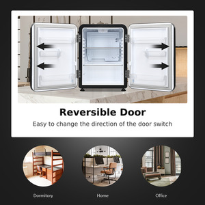 Costway 68L Compact Refrigerator Mini Fridge-Black - Black by Costway