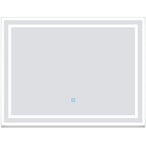 Illuminated LED Bathroom Mirror with Demister Pad - White / 80cm by AicaBathroom