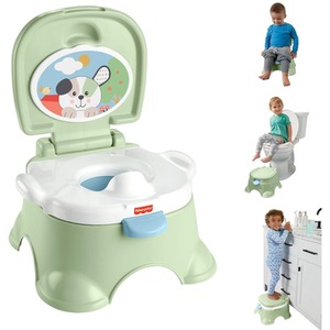 3 in 1 Puppy Perfection Potty Training Seat And Step Stool - Multicolour by Fisher Price