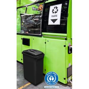 Durable DURABIN ECO Waste Bin 60 Litre - Black by Durable