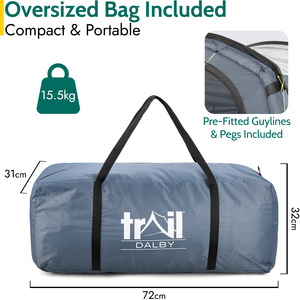 Dalby Skylight Driveaway Awning for Campervans - Grey by Trail