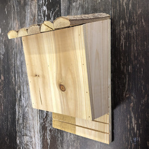 Large Wooden Bat Nesting Roosting Box - Brown / 0.6kg by Selections