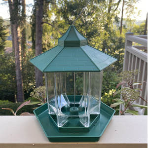 Durlston Green Chalet Bird Seed and Nut Feeder - Green by Selections