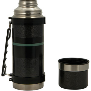 Nitro 2-Cup Hammered Flask - Black by Nitro