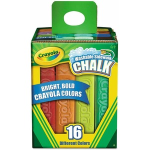 Crayola Sidewalk Chalk, Bucket of 16 51-2016 KIDS GIFT - multi by Crayola