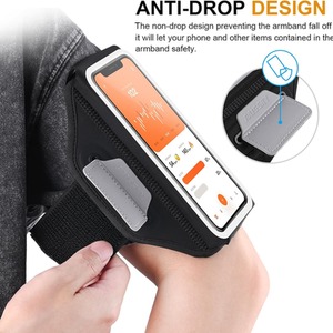 Running Armband Phone Holder Pocket - Black
