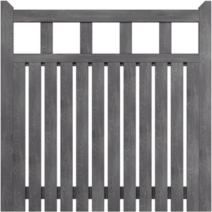 Spruce Wood Garden Fence Gate with Raised Sides by Livingandhome