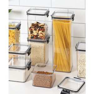 Set of 8 Airtight Food Containers - Clear