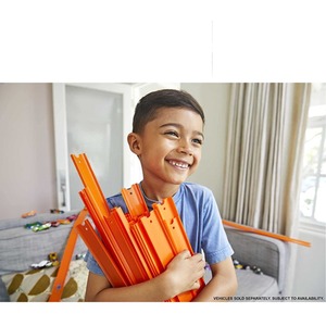 Mattel Hot Wheels Track Builder Straight Track with Car - Multi-Coloured by Hot Wheels