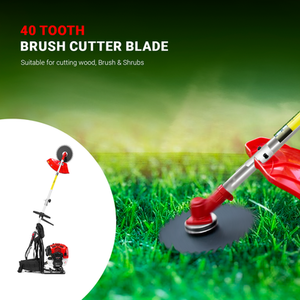 BU-KO 52cc Backpack Petrol Strimmer Garden Tool String Trimmer - Red