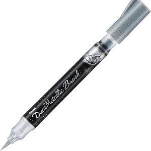 Pentel Arts - Dual Metallic Brush Pen - Metallic Ink - Single Pen by Pentel