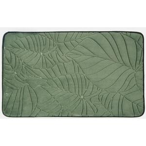 Leaf Embossed Non-Slip Bath Mat - Green by OHS
