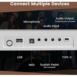 88 Key Foldable Electric Keyboard Piano by Costway