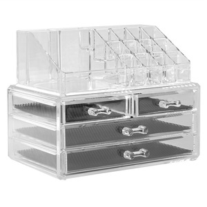 Cosmetic Makeup and Jewellery Organiser - Clear by Pukkr