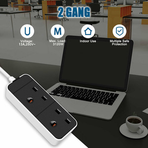 2 Way 3 Meter Extension lead - Black by BriStar