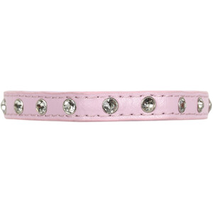 Diamante Cat Collar with Bell - Pink by Clever Paws