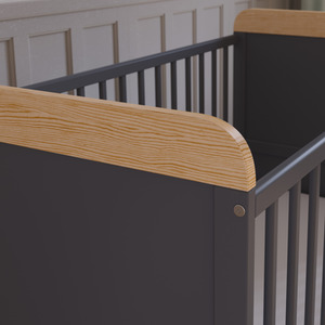 Levi Cot Bed With Mattress - White/Pine by Love For Sleep