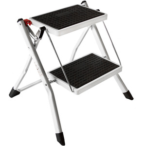 2 Step Folding Stool - White by Vida Designs