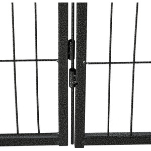 12 Panels Heavy Duty Play Pen, for Small and Medium Pets - Grey / 60cm by PawHut