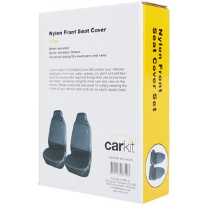 Carkit Nylon Front Seat Covers - Black by Carkit