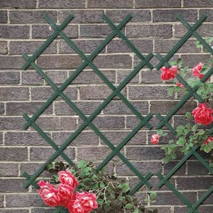 Expanding Wooden Trellis 1.8m x 0.6m - Green by Garden Mile
