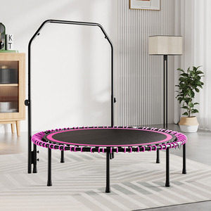 Trampoline with Adjustable U-Shaped Handle by Livingandhome