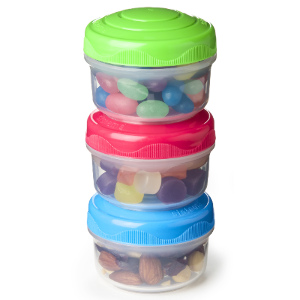 Pack of 3 Sistema Mini Bites Food Containers by Sistema