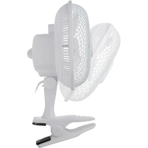 6 Inch 2 in 1 Clip On and Desk Fan - white by AMOS