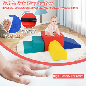 Toddler Soft Building Blocks Structures Set by Costway