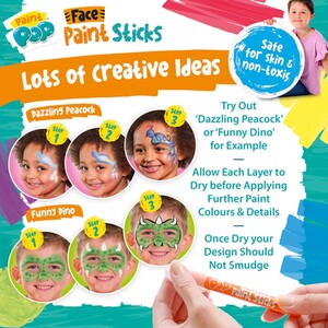 Pack of 12 Paint Pop Face paints