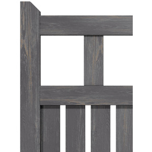 Spruce Wood Garden Fence Gate with Raised Sides by Livingandhome