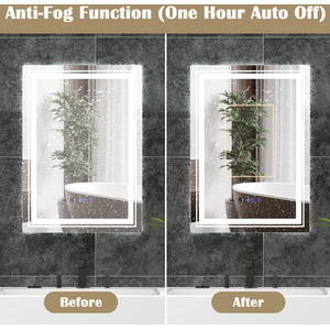 Bathroom LED Vanity Mirror - Silver by Costway