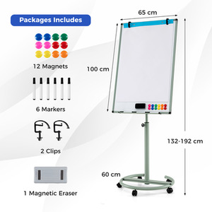 Mobile Magnetic Whiteboard by Costway