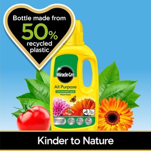 Miracle Gro All Purpose Concentrated Liquid Plant Food High Nitrogen Feed 800ml - Dark Brown by Miracle-Gro